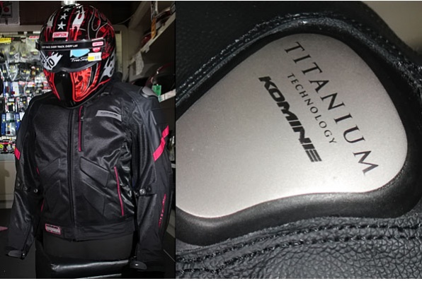 Komine JK-036 Titanium Leather 更強保護透氣風衣