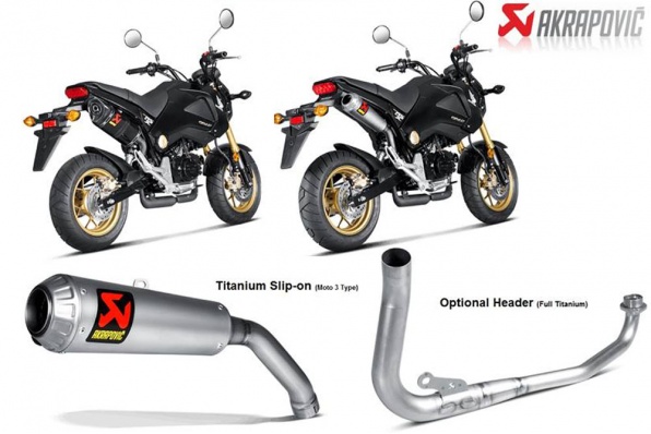 AKRAPOVIC MSX125專用碳纖維及鈦合金(Moto 3款) - 接受預訂