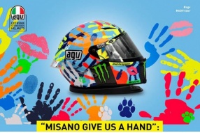 PISTA GP MISANO GIVE US A HAND 色彩神掌頭盔 - 接受預訂