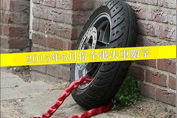 2015年5月份全港失車數字
