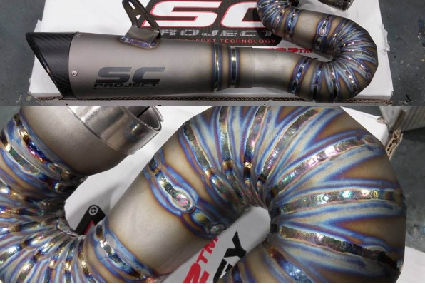 SC Project│意大利製造│多款實照│S1 SUPERBIKE EXHAUST 中段鈦合金全手工銲接的精彩