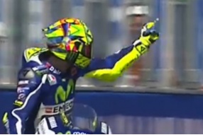 羅絲「豎中指」泄憤-Motogp聖瑪利諾第二場自由練習賽