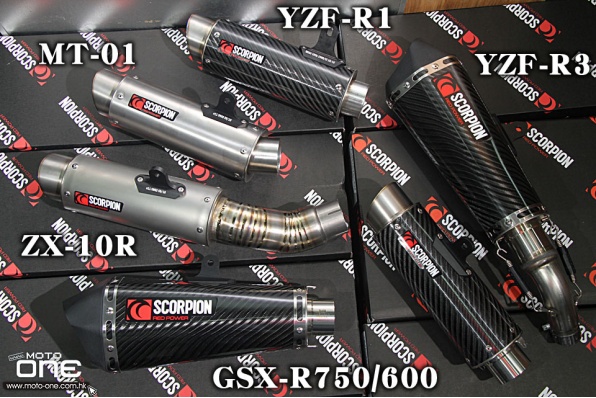SCORPION英國蠍子喉│紅色力量│R1、MT-10、ZX-10R、R3、GSX-R750/600新喉抵港│晨星