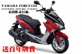 2016 YAMAHA FORCE155  COLOUR:(RED)  DEMO BIKE 未出牌,未行過, 送首年牌費