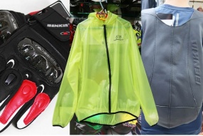 BENKIA 騎士手套、腰包、背囊及KYB薄身透明風衣 - 利力發售