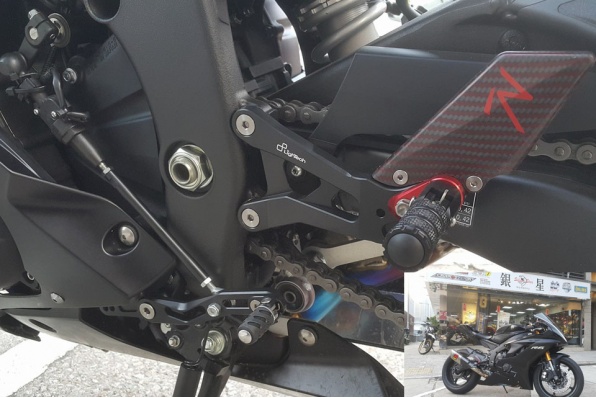 YZF-R6倒踢仕樣│Lightech R version 升高腳踏│銀星