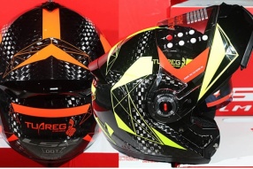 LS2 FF394 TUAREG 粗格碳纖維輕量揭面頭盔│售價HK$2,280│煒安店發售