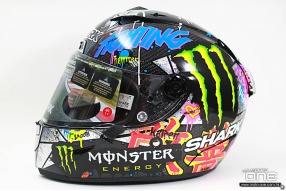 SHARK RACE R-PRO Gaffiti 羅倫素塗彩繪頭盔實物拍 - 繽紛色彩拉花豐富的頂級鯊魚頭盔
