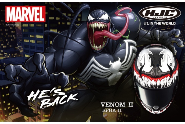 HJC x Marvel - RPHA 11 Venom II 首次正式登場 - 三禾接受預購