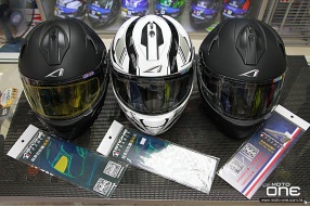 ASTONE GTB600 全面頭盔 及ASTONE 增亮、偏光、標準等三款超長效防霧片