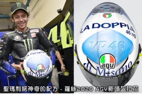 聖瑪利諾神奇的配方 - 羅絲2020 AGV Pista GP RR最新主場拉花頭盔