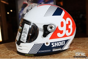 Shoei Glamster Marquez MM93 RETRO 復古彩繪拉花與復古頭盔完美配合