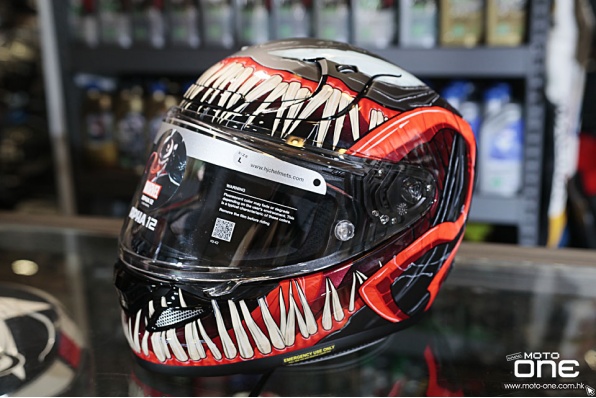HJC RPHA 12 Venom 3 – 漫威迷必入手的毒魔頭盔！ 售價HK$4,980 Venom 毒魔第一、二、三代全面頭盔 - 三禾現貨發售