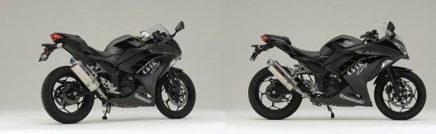 OVER TT-formula full titanium slip-on for Ninja300