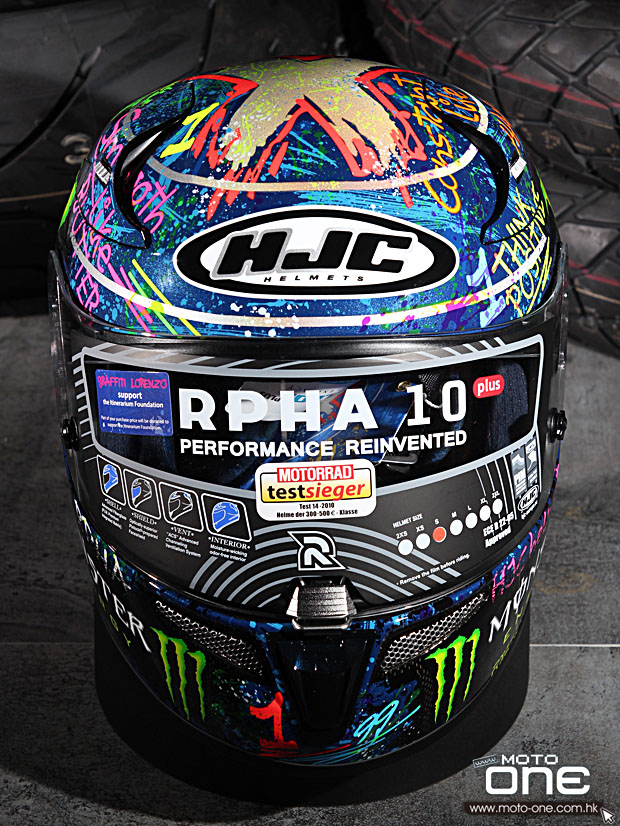 HJC R-PHA 10 Graffiti CARBON LORENZO