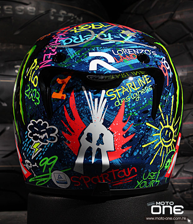 HJC R-PHA 10 Graffiti CARBON LORENZO