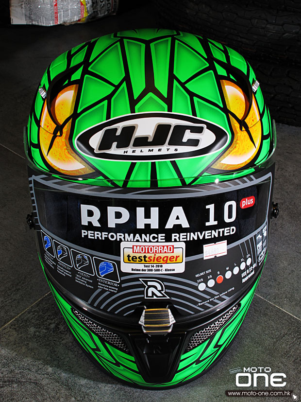 2014 HJC RPHA-10 PLUS LORENZO Green Mamba