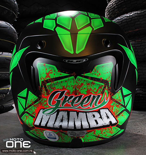 2014 HJC RPHA-10 PLUS LORENZO Green Mamba