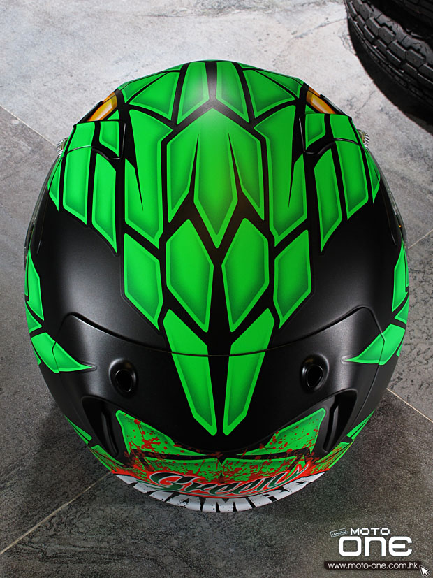 2014 HJC RPHA-10 PLUS LORENZO Green Mamba