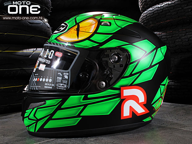 2014 HJC RPHA-10 PLUS LORENZO Green Mamba