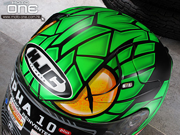 2014 HJC RPHA-10 PLUS LORENZO Green Mamba