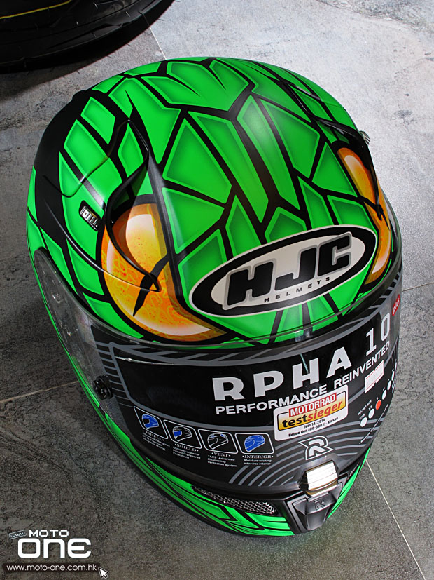 2014 HJC RPHA-10 PLUS LORENZO Green Mamba