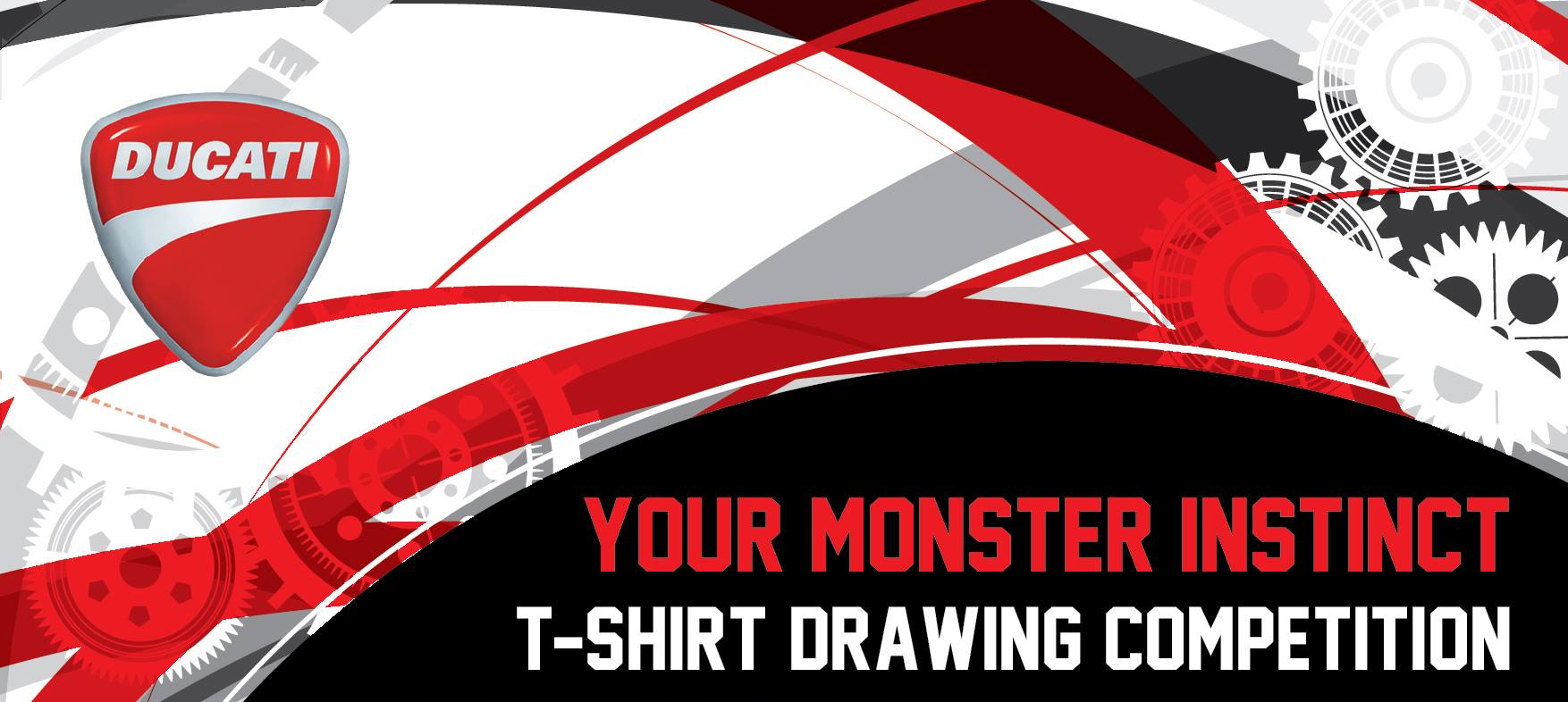 2014 ducati Your Monster Instinct T-shirt Drawing Competition