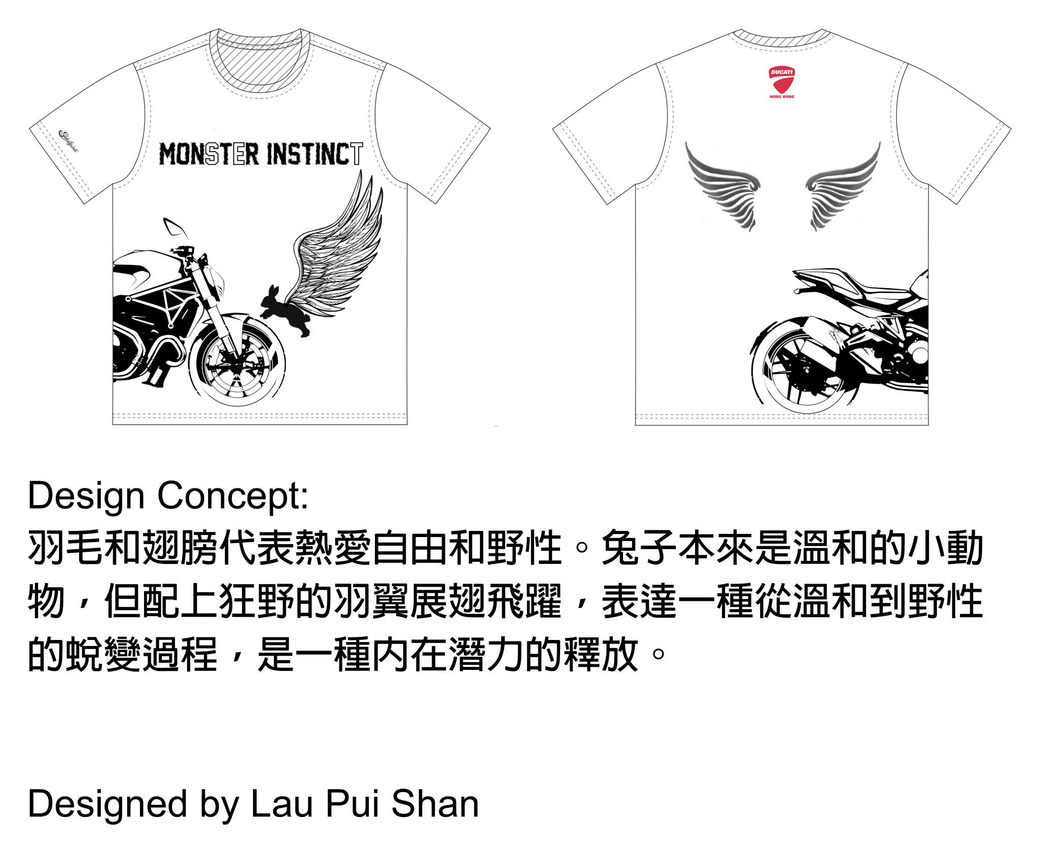 2014 ducati Your Monster Instinct T-shirt Drawing Competition