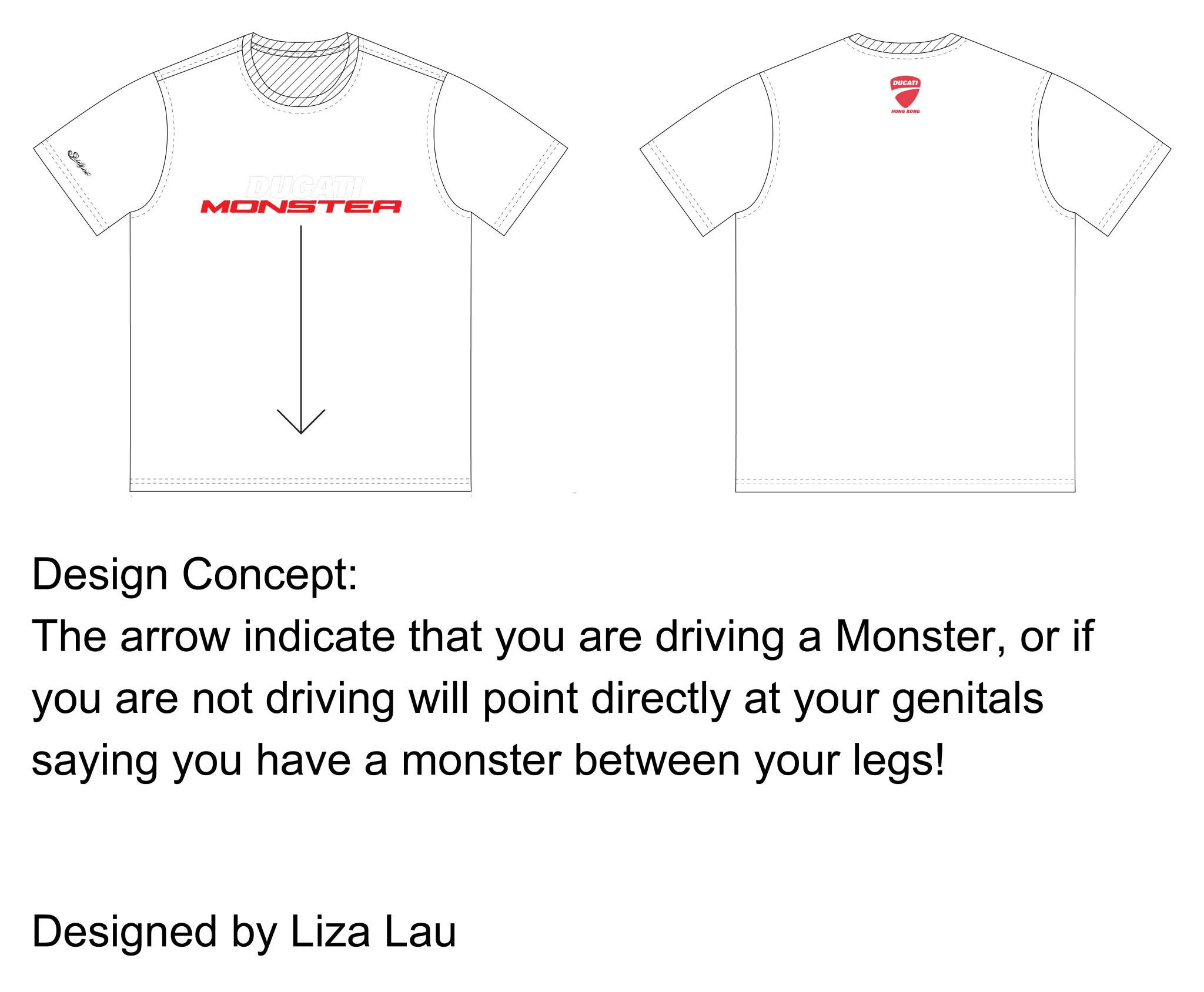 2014 ducati Your Monster Instinct T-shirt Drawing Competition