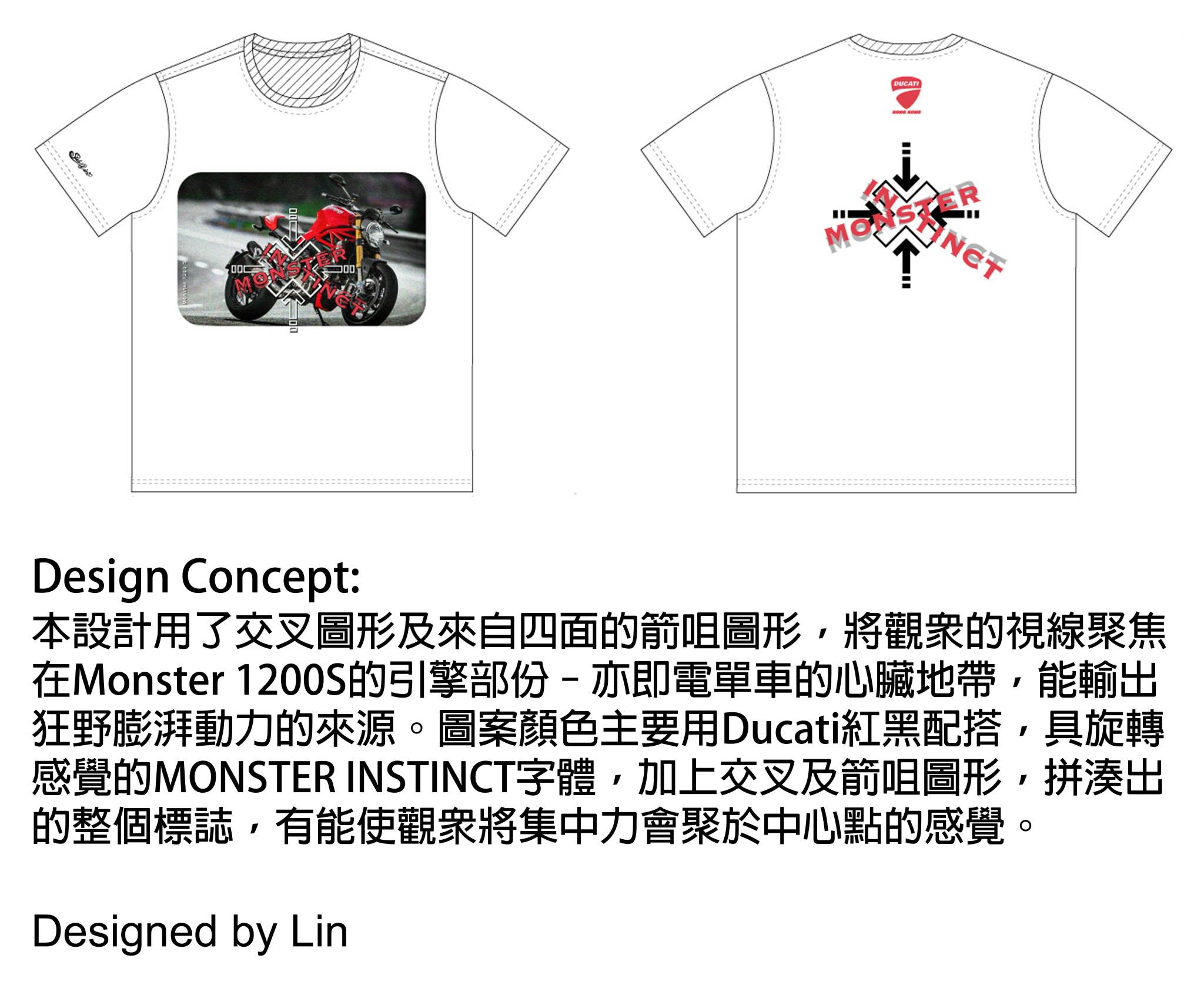 2014 ducati Your Monster Instinct T-shirt Drawing Competition