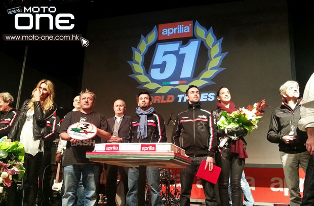 aprilia 51 world titles 2012