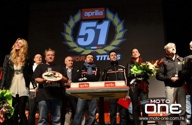 aprilia 51 world titles 2012