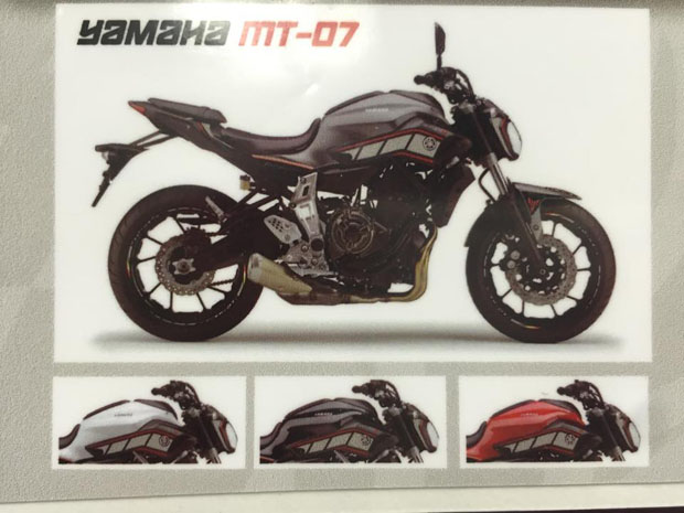 2015 CORSA MOTORS YAMAHA MT-O7 Stickers