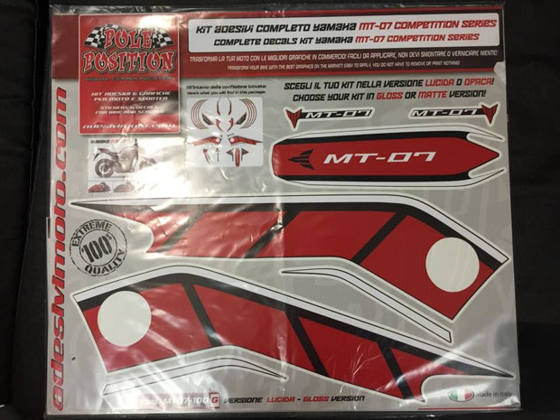 2015 CORSA MOTORS YAMAHA MT-O7 Stickers