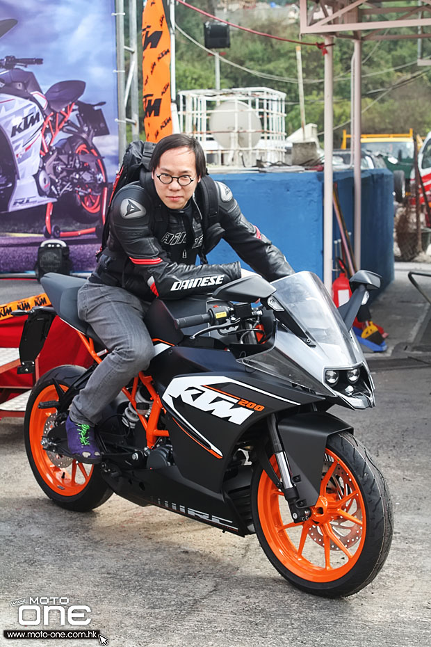 2015 ktm rc390 test day