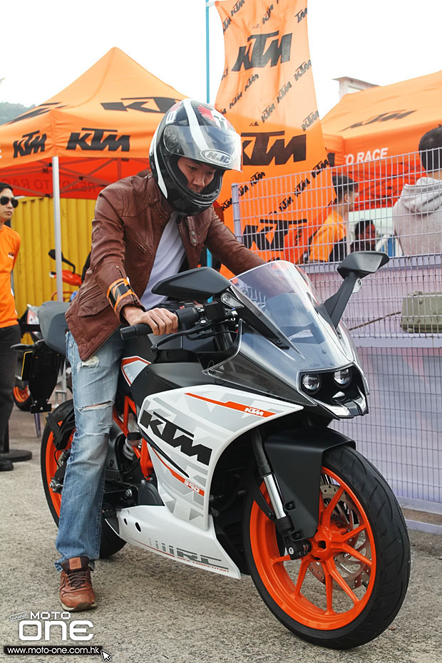 2015 ktm rc390 test day