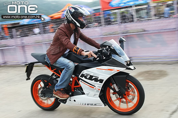 2015 ktm rc390 test day