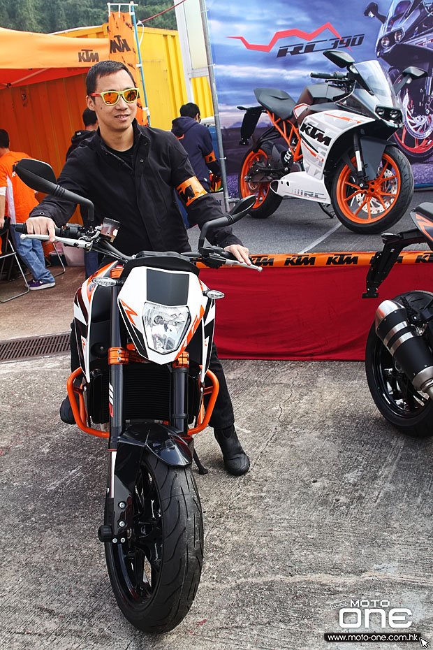 2015 ktm rc390 test day