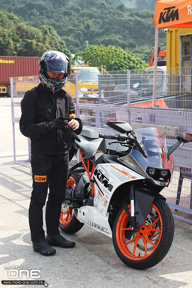 2015 ktm rc390 test day