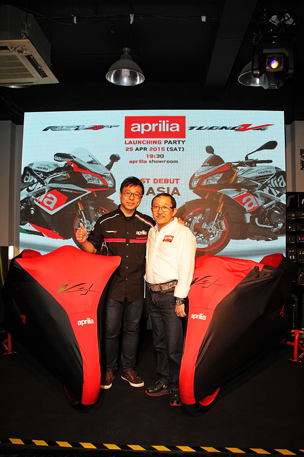 2015 APRILIA RSV4 RF & TUONO Factory launching party