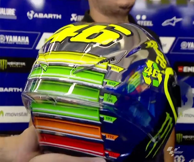 2015 Rossi special Mugello helmet