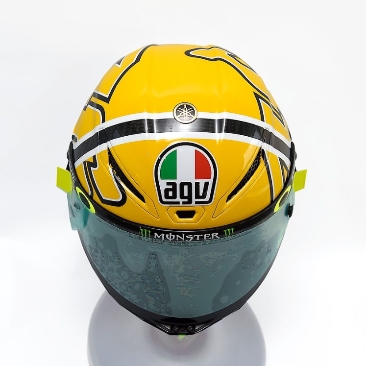 2015 Valentino Rossi agv helmet dainese suit