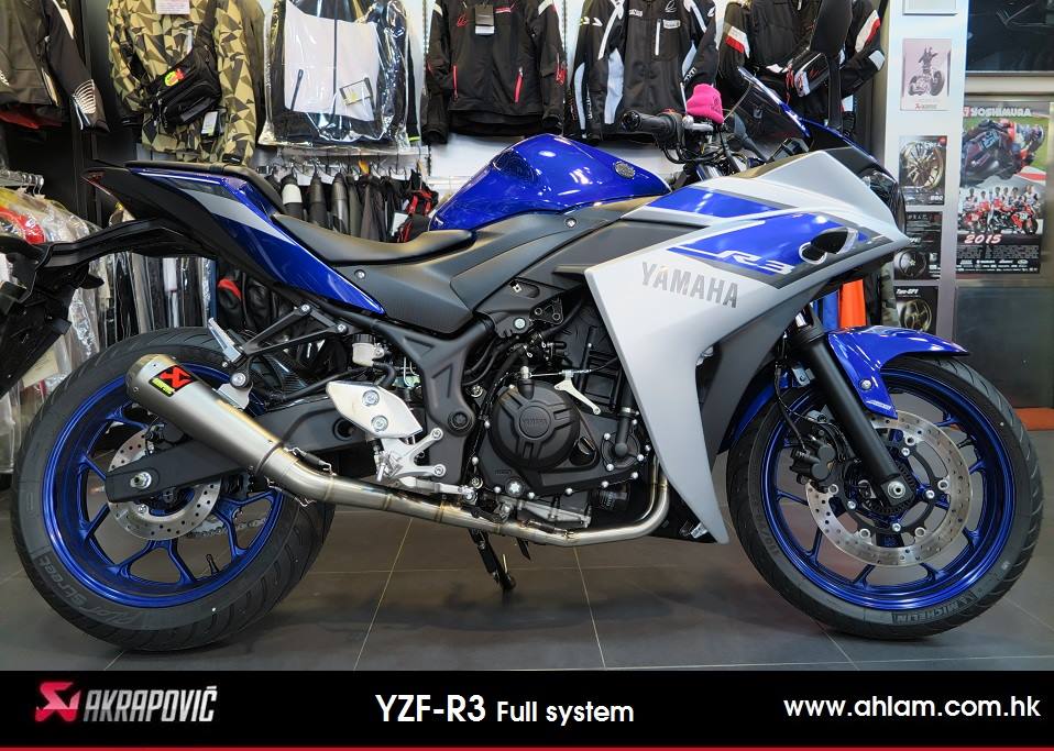 2015 YZF-R3 Akrapovic Full system GP style