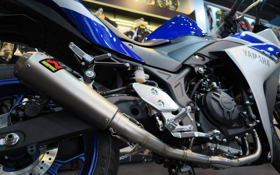 2015 YZF-R3 Akrapovic Full system GP style