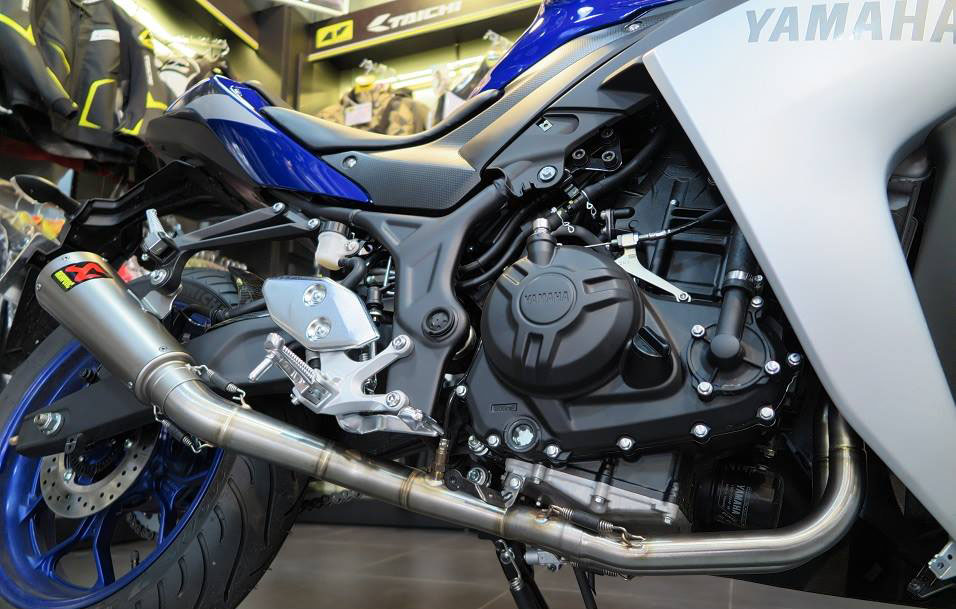 2015 YZF-R3 Akrapovic Full system GP style