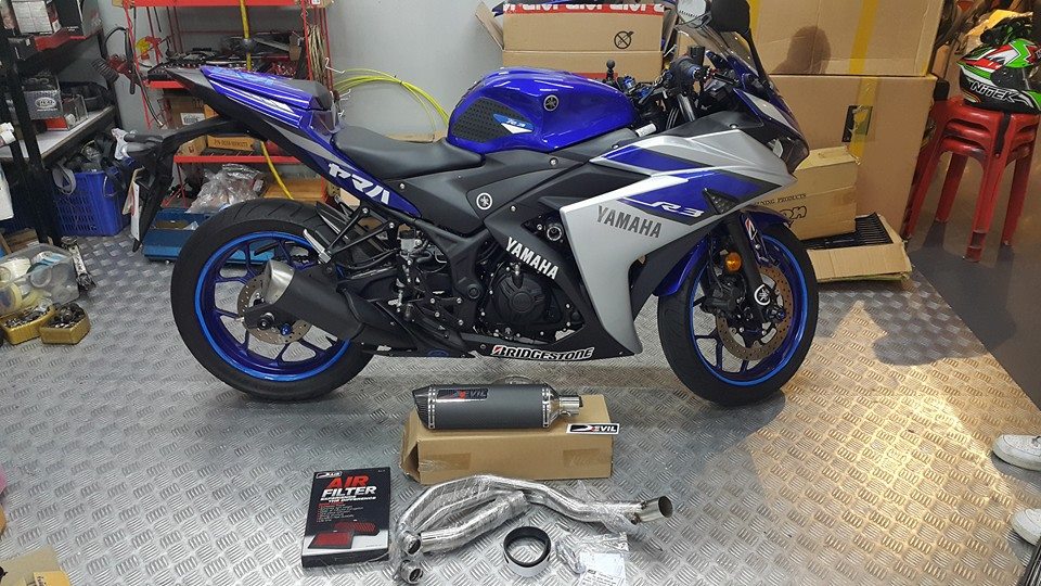 2016 YAMAHA R3 Devil ARRC spec D2.1C carbon full system