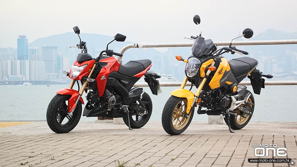 2016 kawasaki z125 and honda msx125