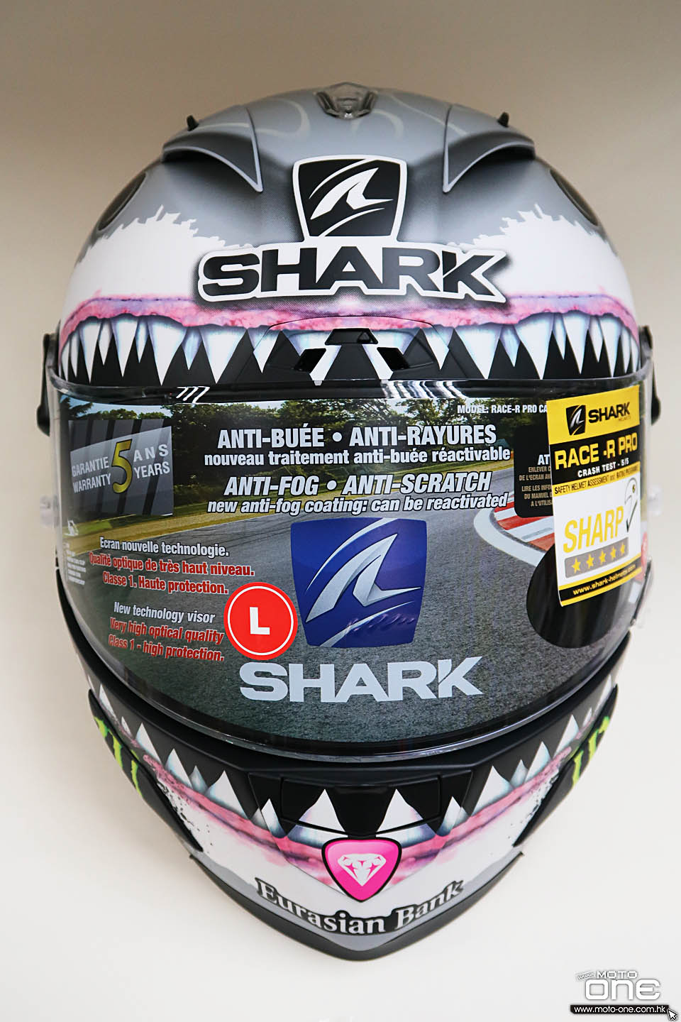 2017 SHARK RACE-R PRO WHITE SHARK