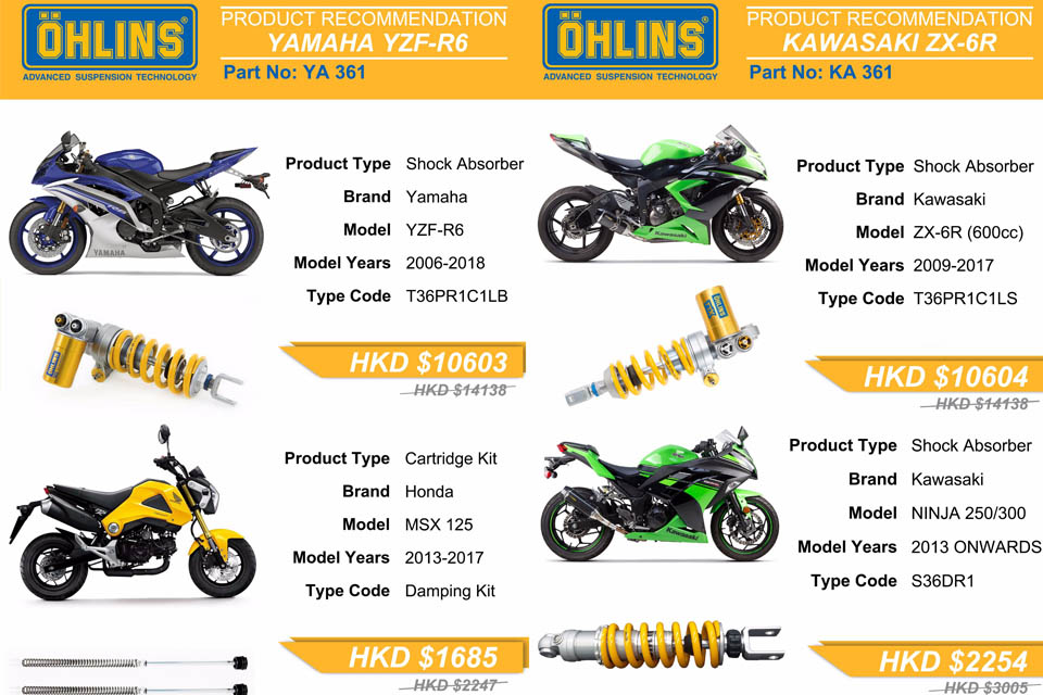 2018 Ohlins promotion