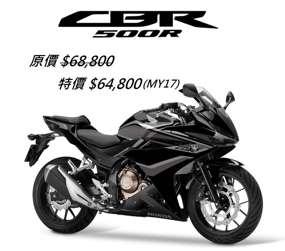 HONDA CBR MY17 SALES